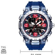 Resim Yingfu Smael 1921 Erkekler Çift Hareket Spor İzle, Çok Fonksiyonlu Zaman Gece Lambası Alarmı, Ordu Yeşili Çok Renkli Çok Renkli 