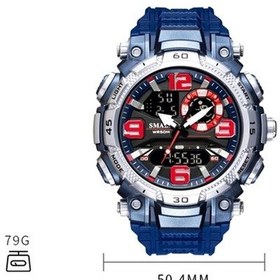 Resim Yingfu Smael 1921 Erkekler Çift Hareket Spor İzle, Çok Fonksiyonlu Zaman Gece Lambası Alarmı, Ordu Yeşili Çok Renkli Çok Renkli 