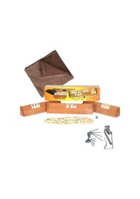 Resim Okey Takımı Set - Kervan Ahşap Ağaç Okey + Masa Örtüsü + Kıskaç 