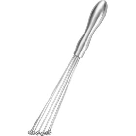 Resim cm Paslanmaz Çelik Yeni Nesil Çırpma Teli, Ergonomik Tutma Yeri, Kalın Teller ve Metal Toplar ile - Mutfakta Kullanım Için Ideal 