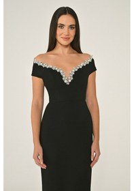 Resim Alfa Beta Kadın Abiye 25y7050 Siyah 