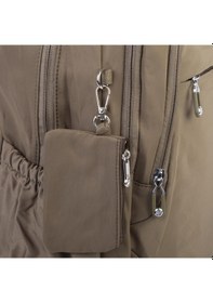 Resim Nas Bag Unisex Büyük Boy Sırt Çantası Çok Gözlü Okul Çantası Haki 