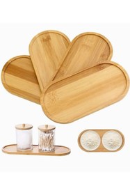 Resim Hype Store Bambu Yağdanlık Altlığı Sunumluk Şık ve Dayanıklı Ahşap Tepsi (Oval) 