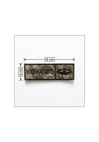Resim Komando İsimlik - Kamuflaj Ajanda Uyumlu - 4cm X 12 Cm Çok Renkli 