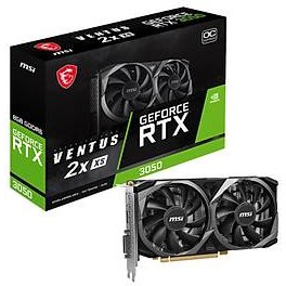 Resim MSI RTX 3050 Ventus 2X XS 8G OC 128 Bit GDDR6 8 GB Ekran Kartı (1XDP 1XHDMI 1XDL-DVI-D) 