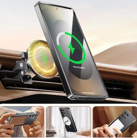 Resim Dexmon Galaxy S23 Ultra Kılıf Magsafe Şarj Özellikli Kamera Ve Lens Korumalı Esnek Silikon Dempre Case 