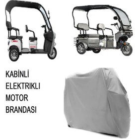 Resim ototr plus Yuki Yk-61 Caretta Kabinli 4 Tekerlekli Su Geçirmez Motosıklet Brandası 