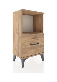 Resim Arges Komodin Tek Raflı Tek Çekmeceli 44x30x80 Çam-çam Çam 