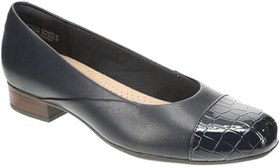 Resim Clarks Kadın Juliet Rise Bale Düz, Lacivert Deri, 5 