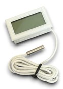 Resim Mini Dijital Termometre Sıcaklık Ölçer - Beyaz Pil Dahil 