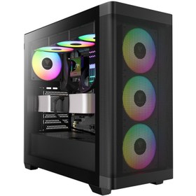 Resim gamdias ATHENA M3, 750W, 80+ Bronze, Tempered Glass, Type-C, Mesh Ön Panel, ARGB, ATX, GAMING KASA 