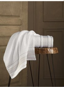 Resim Ladın Pamuk Banyo Havlusu 70x140 Antrasit 