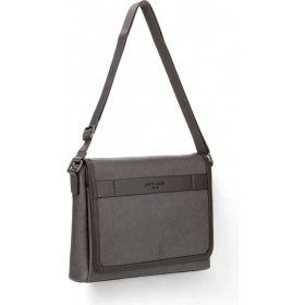Resim Pierre Cardin Gri Unisex Postacı Çantası Suni Deri Ergonomik Tasarım 01PC00112 