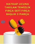 Resim Clevora Matkap Ucu Temizlik Aparatı 3’lü Fırça Seti 