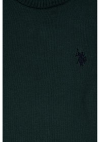 Resim U.S. Polo Assn. Erkek Çocuk Yeşil Bisiklet Yaka Basic Kazak 50315586-VR054 