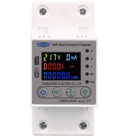 Resim Tomzn Kaçak Akım Koruma Rölesi 63a Akım Ve Yüksek Voltaj Koruyucu 