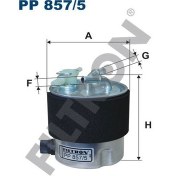 Resim (FILTRONPP857/5)YAKIT Filtresi Nıssan Qashqaı 07&gt;1.5d-2.0d- Xtraıl 07&gt; 2.0d Kaleos 08&gt; 2.0dcı 