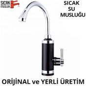 Resim Elektrikli Sıcak Musluk Ani Su Isıtıcı Termal Şofben Musluk - 379755889 