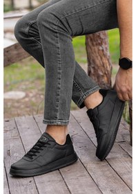 Resim D0158 Günlük Ortopedik Unisex Sneaker Spor Ayakkabı Siyah 