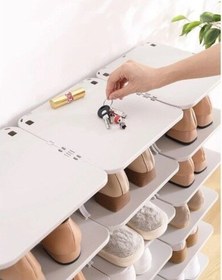 Resim 5 Katlı Pratik Ayakkabılık - Ayakkabı Rafı Evv-81798y Renkli 