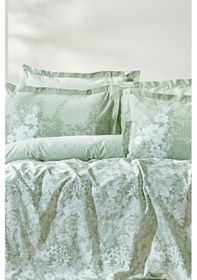 Resim Yataş Bedding Andressa Çift Kişilik Ranforce Nevresim Seti - Adaçayı 