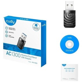 Resim Cudy Wu1300s 1300mbps Usb 3.0 Wıreless Adaptör-193306 
