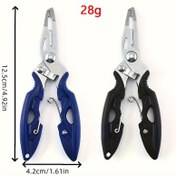 Resim Paslanmaz Çelik Çok Fonksiyonlu Balıkçılık Pense, Kaymaz Tutma, saç tokası Çıkarıcı, Balıkçılık Aksesuarı, Mavi - Dayanıklı ve Hafif 