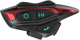 Resim 2 Kişilik Motosiklet Kask Interkom Bluetooth Intercom Kulaklık Seti/Radyolu 