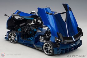 Resim 1:18 Autoart 2016 Pagani Huayra BC (Blu Francia/Carbon) 
