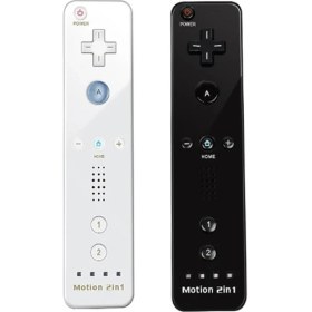 Resim Papajack Sağ Beyaz-Siyah-Sol/sağ Nintendo Wii/wii U Denetleyicisi 2in1 Kablosuz Uzaktan Kumanda Denetleyicisi Motion Plus Video Oyunu Aksesuarları (Yurt Dışından) 