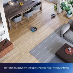 Resim 7000 Islak Kuru Istasyonlu Robot SÜPÜRGE,5000 Pa,titreşimli Mop,sert Zemin & Halı, XU7100/01 