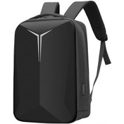 Resim Samdoo Siyah Çift Askılı Laptop Sırt Çantası, 15.6 İnç, Sabit Kasa, Usb Arabirimi, Yansıtıcı Çizgi, İş Ve Seyahat İçin Laptop Çantası 
