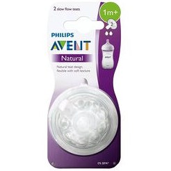 Resim Avent Natural Biberon Emziği 1+ Ay 2'li 2 Numara 