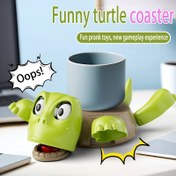 Resim 1 Komik Kaplumbağa Pedal - "Oops!" Tasarımı ile Etkileşimli Masa Süsü, Yeşil ve Kahverengi Plastik, Şaka ve Oyun Deneyimi için İdeal, Oyun Deneyimi Aksesuarı | Oyuncak Tasarımı | Plastik Yapım, Kaplumbağa Hediyesi 
