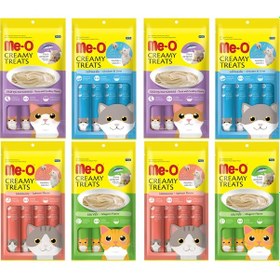 Resim Me-O Karışık Sıvı Yetişkin Kedi Ödülü 8'li 4 x 15 G 