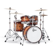 Resim Gretsch Renown 5-Parça 20" Akustik Davul (Satin Tobacco Burst) 