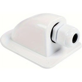 Resim Willowhaven Tek Delikli Beyaz Çift Kablolu Bağlantı Kutusu Güneş Paneli Karavan Yat 