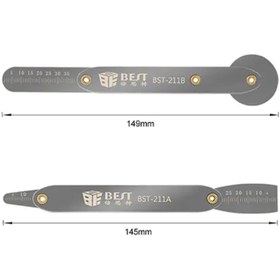 Resim Best BST-211A 211B 2 PARÇA ÇİFT TARAF TELEFON SÖKME METAL APARATI 