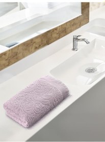 Resim Cotton Esra Büyük Boy Banyo Havlusu 90x150 Gül Kurusu 