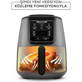Resim Karaca Air Pro Cook Köz XL 4 L Space Gray Black Airfryer 