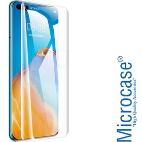 Resim Microcase Huawei P40 Pro Full Koruma Curved 3D Pet Film 