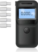 Resim Kangvka Portatif Alkol Testeri: Solunum İle Ölçüm, Lcd Ekran, 3 Renkli Işık, Sesli Bildirim, 50 Geçmiş Kayıt Depolama 