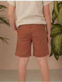 Resim Denokids Ollie&Olla Kahverengi Erkek Çocuk Gabardin Şort Çok Renkli 