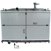 Resim VALEO 735586 Su Radyatörü Accent Era 07-11 1.4 16V 1.6 16V Mt 648X375X16 