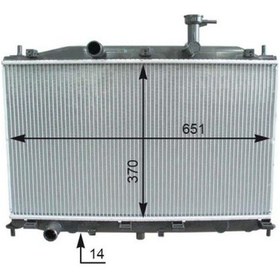 Resim VALEO 735586 Su Radyatörü Accent Era 07-11 1.4 16V 1.6 16V Mt 648X375X16 