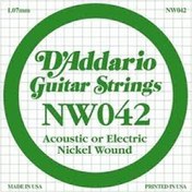 Resim D'Addario NW042 Nickel Wound Elektro Gitar Tek Tel 
