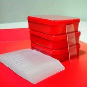Resim 1 kutu/60 ADET Çift Taraflı Yapışkan Film, Akrilik İşaretsiz Güçlü Çift Taraflı Yapışkan Film, DIY Dekorasyon Aracı, Noel Dekorasyon Aracı, Parti Hediye Yapışkan Film 