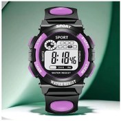 Resim Cloud011 Gençler İçin Mor Dijital Spor Saati, Alarm, Takvim, Aydınlatmalı Diğer 