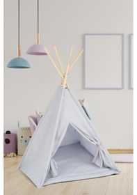 Resim Tommybaby Çocuk Kızılderili Oyun Çadırı Ahşap Direkli Geniş Oyun Çadırı Ve Minderli Ev & Bahçe Oyun Alanı Minderli 001 