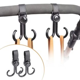 Resim 2'li Bebek Arabası, Motor, Bisiklet Eşya Taşıma Aparatı Plastik Kanca 